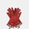 Guantes de terciopelo burdeos Anekke