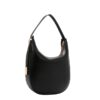 Bolso Hobo de Cuero Vegano con Recorte Láser y Diseño Geométrico