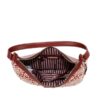 Bolso Hobo de Cuero Vegano con Recorte Láser y Diseño Geométrico