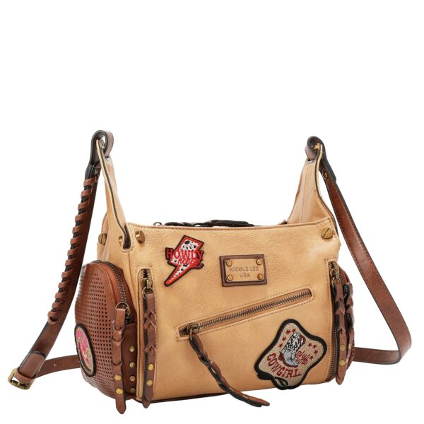 Bolso bandolera parches Nicole Lee
