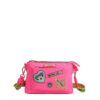N17233-PINK-STRAPATTACHED BOLSO CRUZADO ACORDEÓN CON PARCHES DE COLORES
