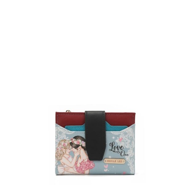 CARTERA DOBLE COMPACTA DE MODA CON BLOQUEO RFID